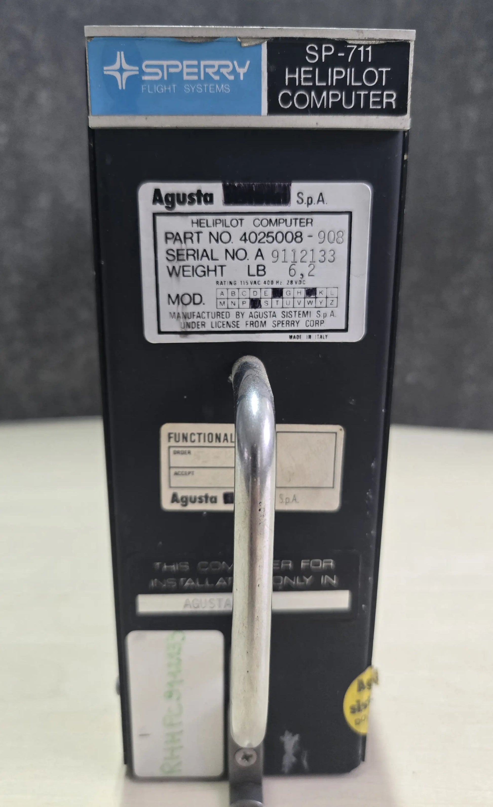 SP 711 Helipilot Computer Sperry Flight Systems