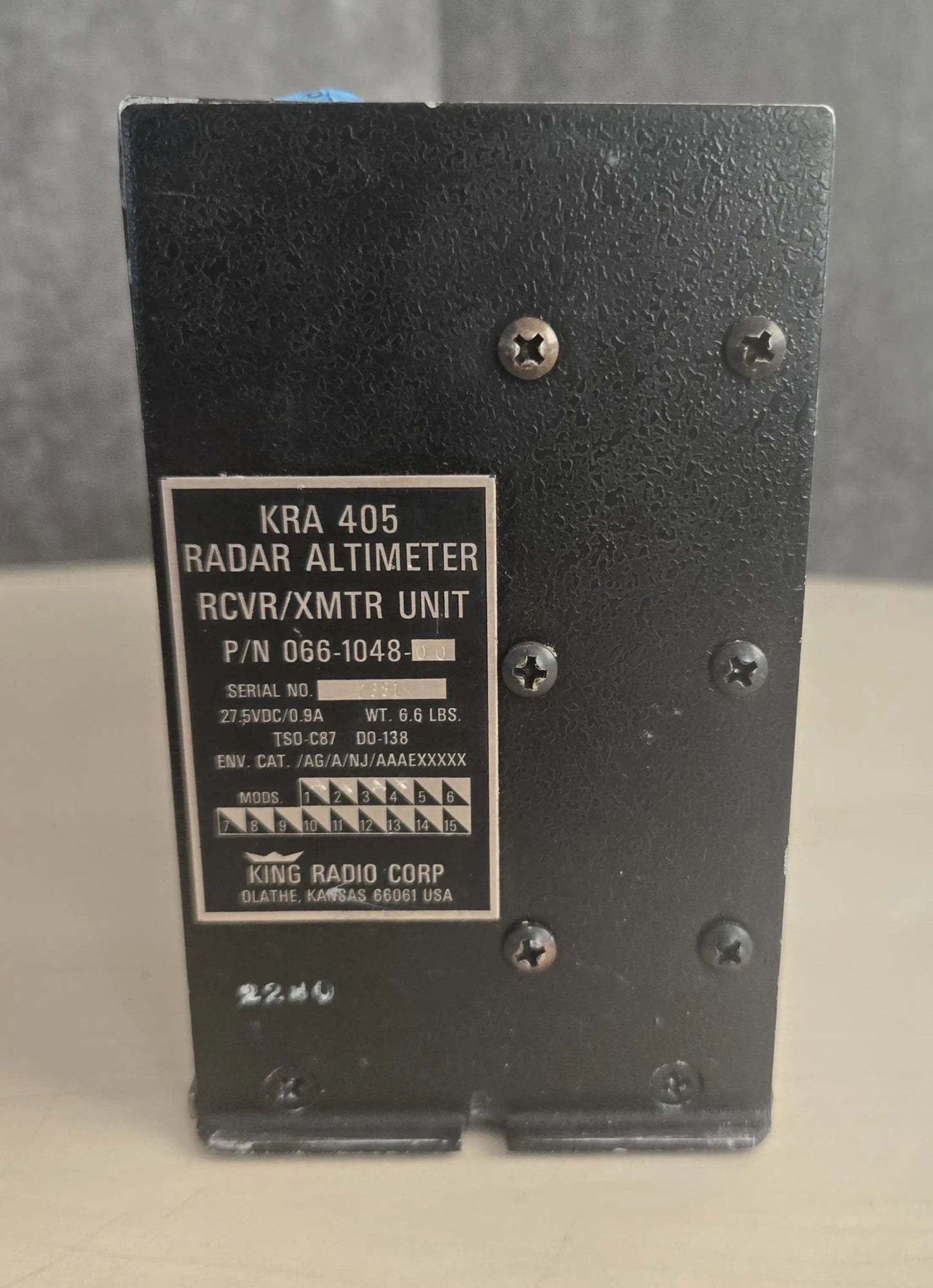 KRA 405 Radar Altimeter King