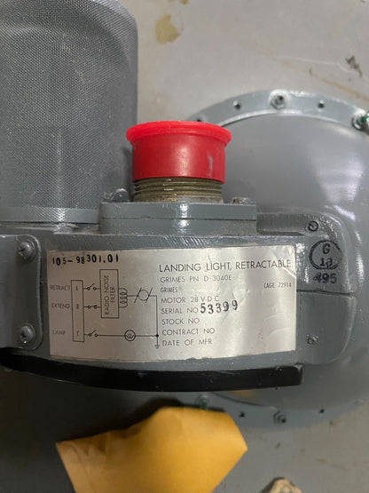 LANDING LIGHT pn 105-98301.01 FOR HELICOPTER BO-105 Aviacharter{{Product SKU}}  Aviacharter
