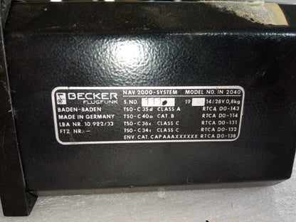 BECKER IN 2040 — NAVIGATION INDICATOR Aviacharter{{Product SKU}}  Aviacharter
