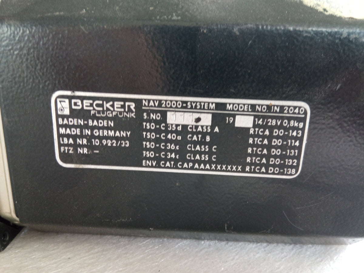 BECKER IN 2040 — NAVIGATION INDICATOR Aviacharter{{Product SKU}}  Aviacharter