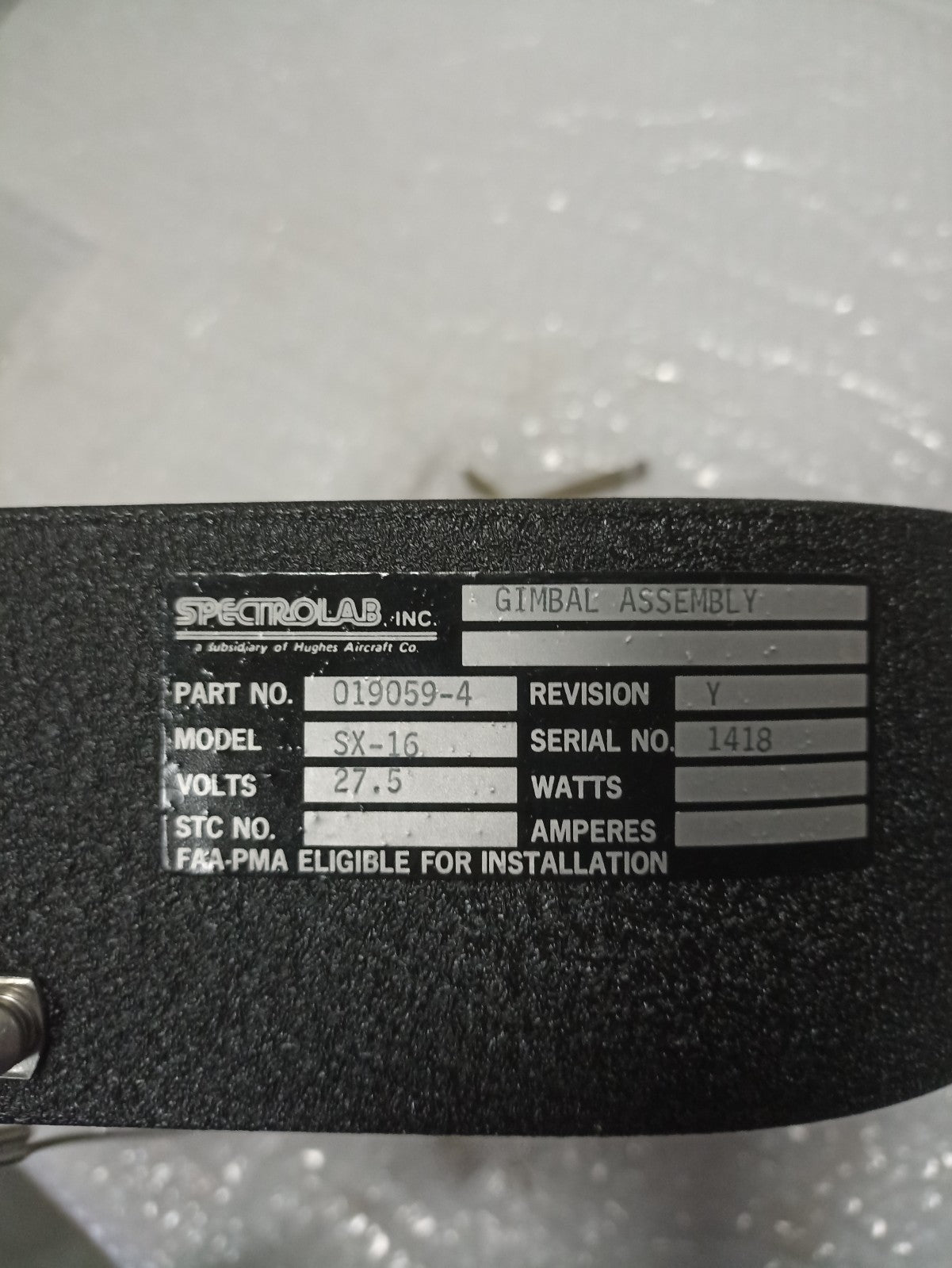 SEARCHLIGHT NIGHTSUN SX16 PN 017500-11 HELICOPTER incl GIMBALL 019059-4 SPECTROLAB{{Product SKU}}  Aviacharter