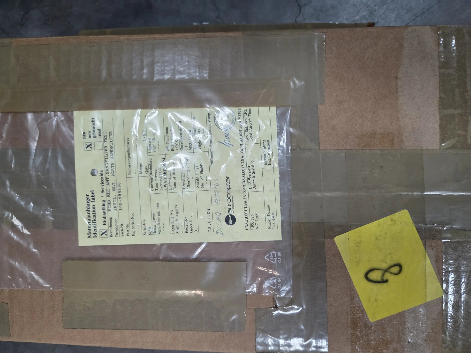 Fixed Antenna Sandfilter Installation Kit Eurocopter