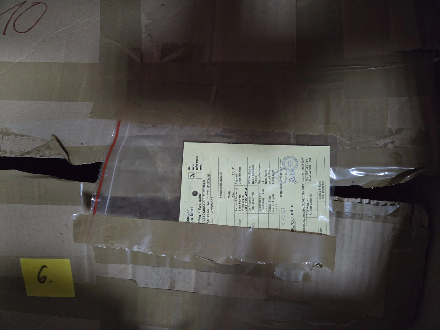 Ventilating Duct Montage Eurocopter