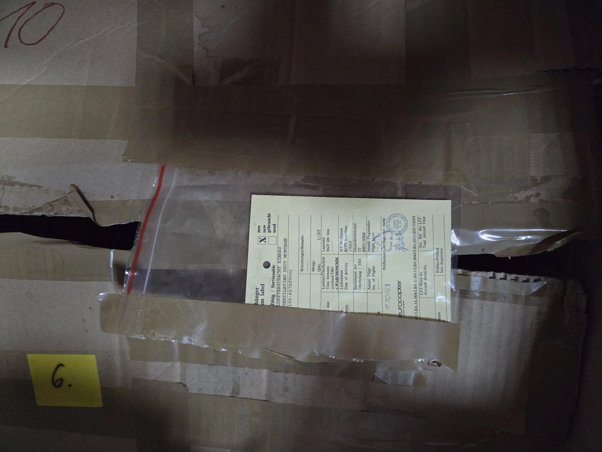 Ventilating Duct Montage Eurocopter