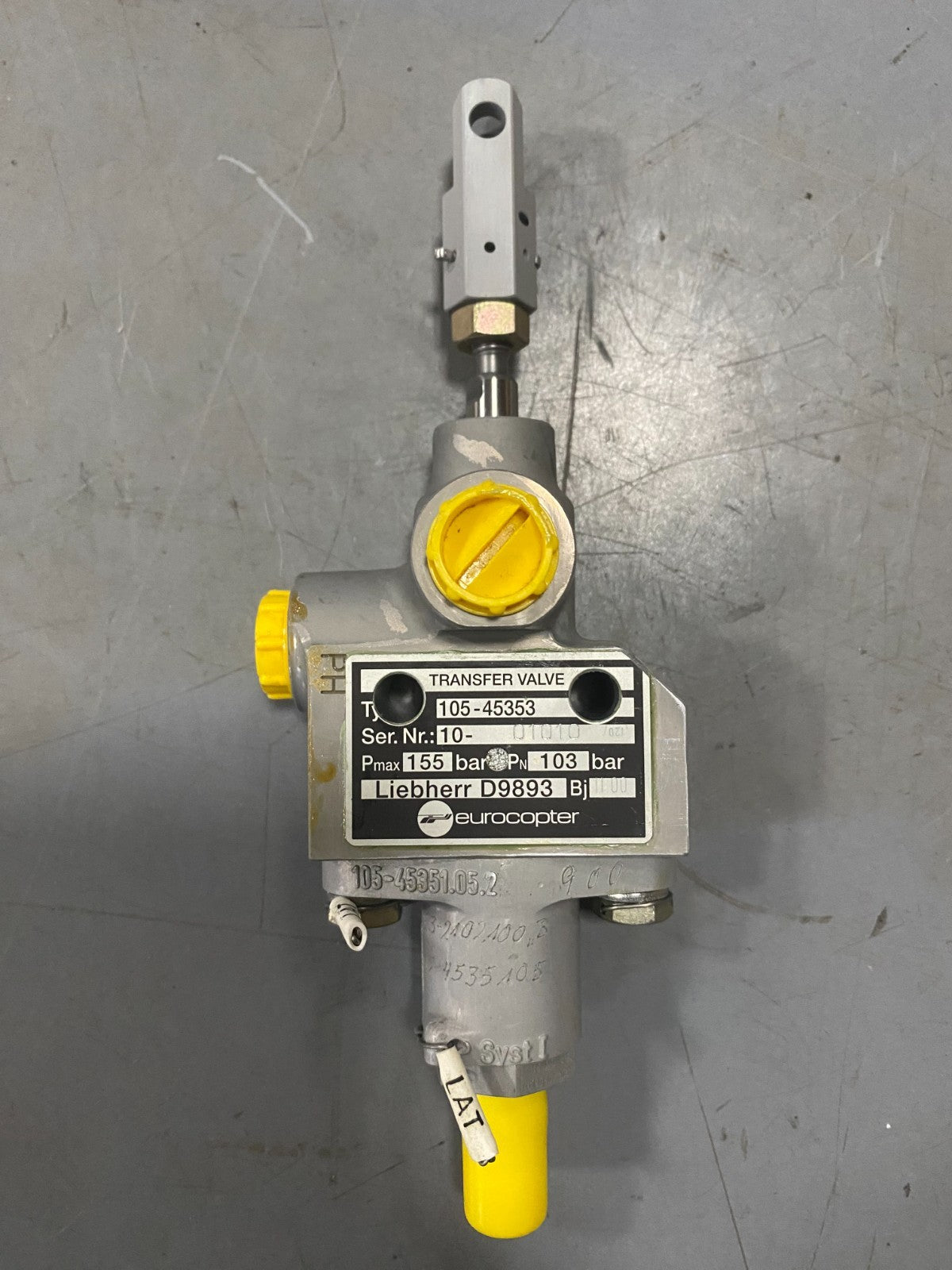 PRESSURE TRANSFER VALVE P/N 105-45353 Eurocopter{{Product SKU}}  Aviacharter